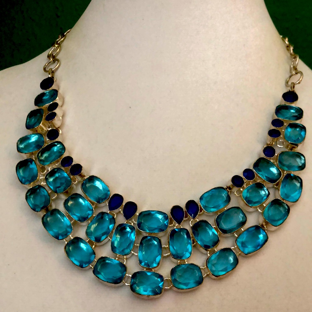 Multi-Gemstone Statement Necklace (One Of A Kind)